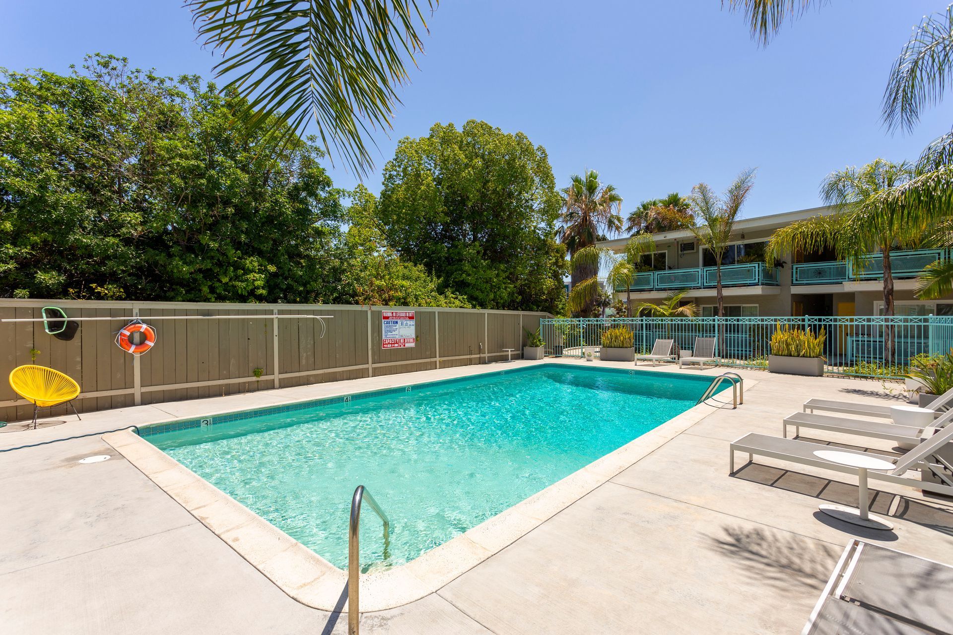 Exterior photo of Grossmont Apartments Pool Area