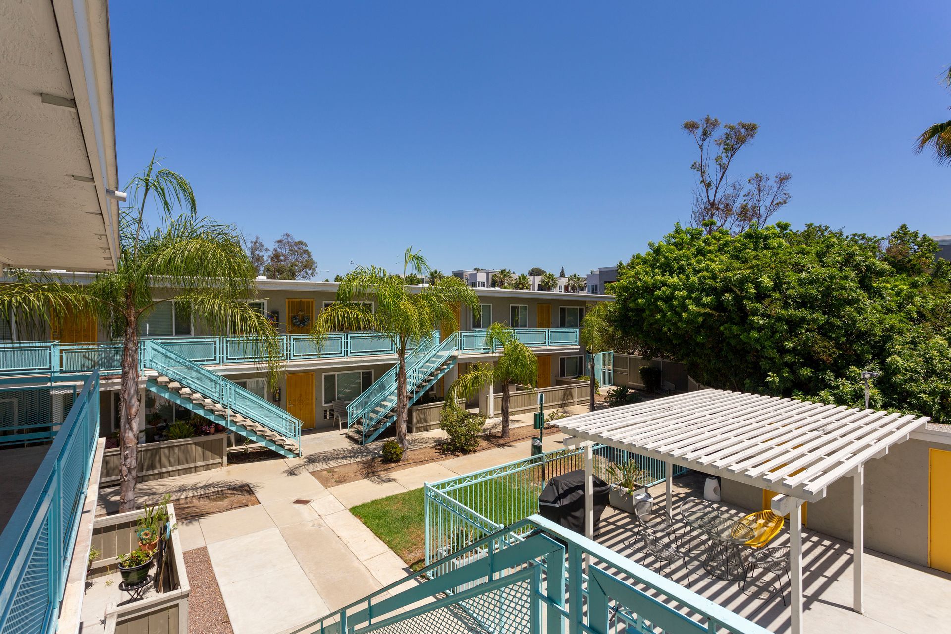 Exterior photo of Grossmont Apartments Pool Area