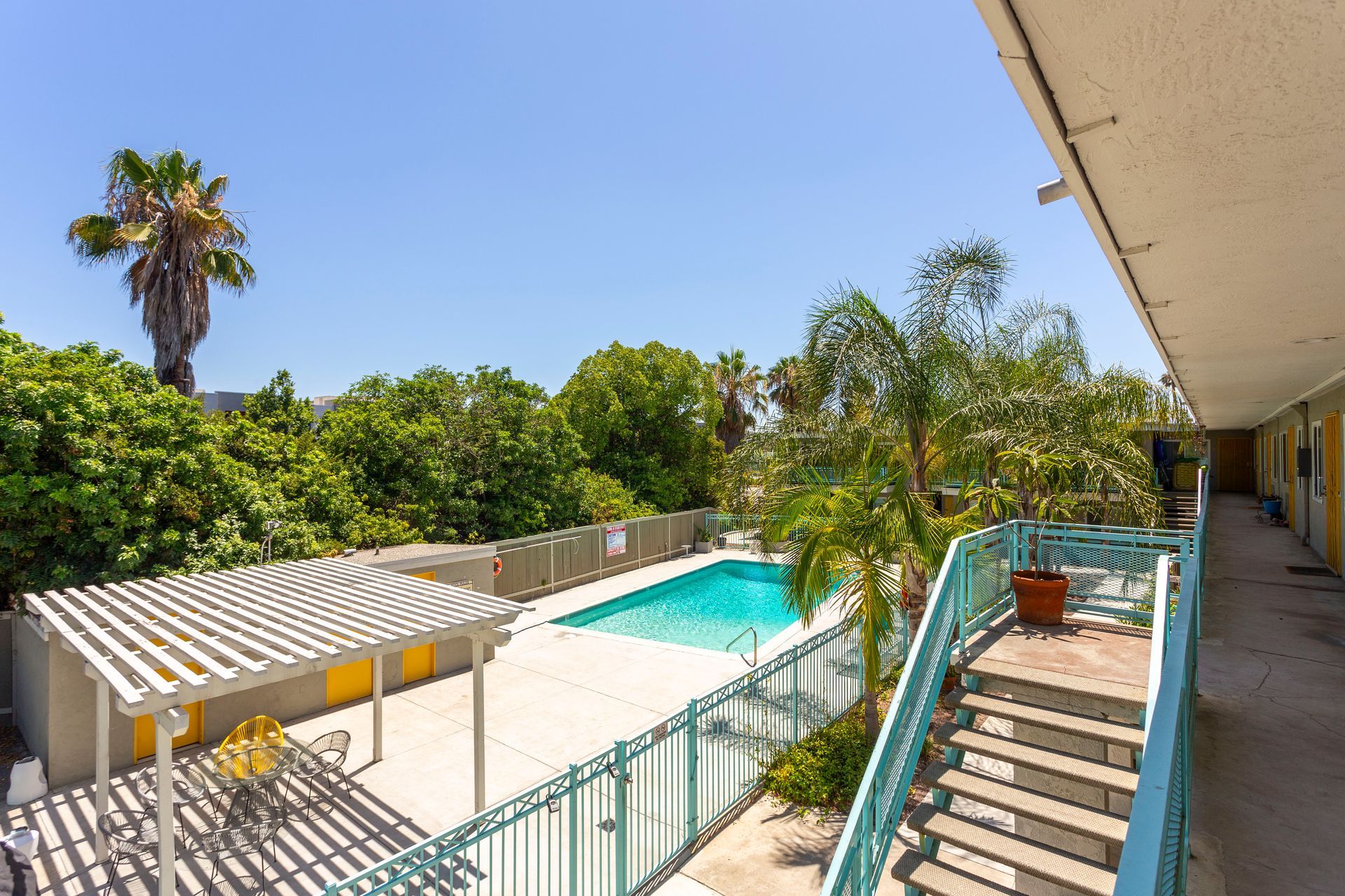 Exterior photo of Grossmont Apartments Pool Area