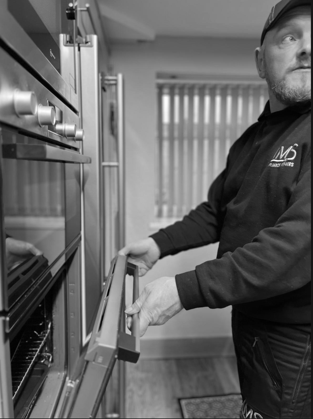 Stephen repairing a cooker