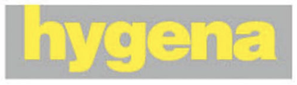 The word hygiene is yellow on a gray background