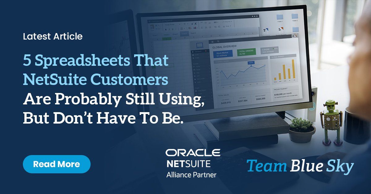 Eliminate Spreadsheets with Netsuite TeamBlueSky