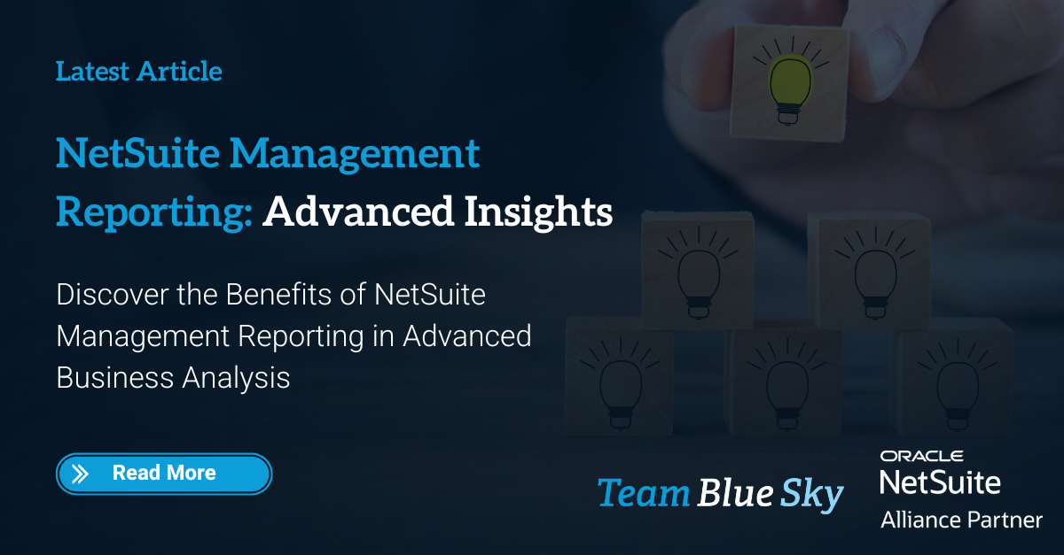 NetSuite Management Reporting