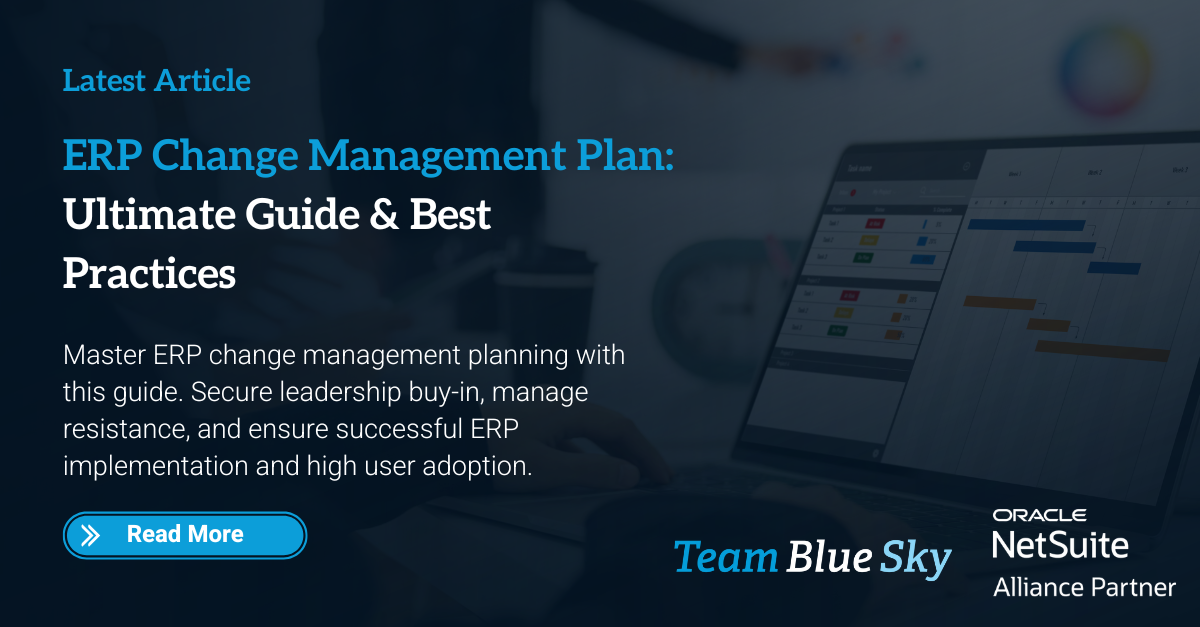 erp change management plan
