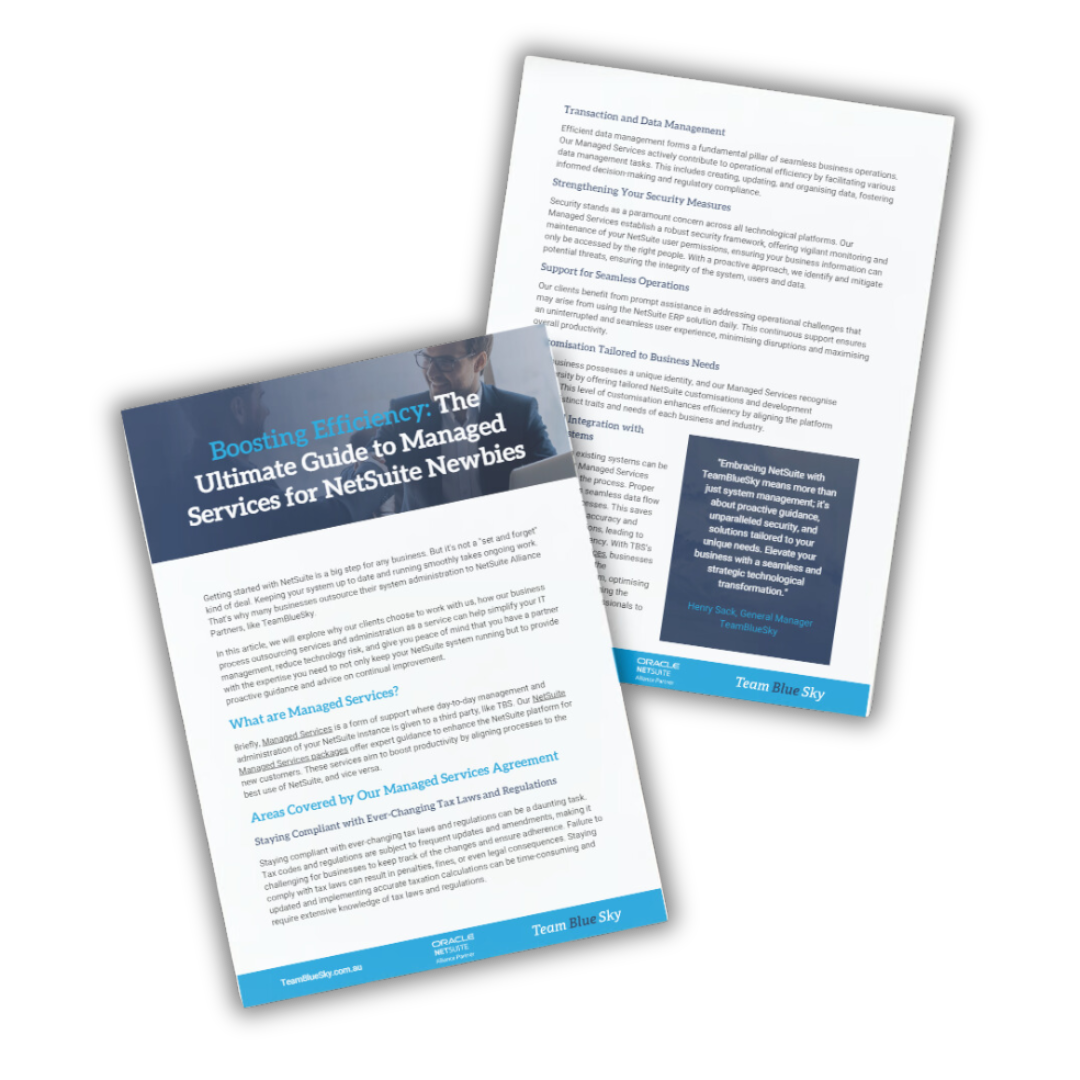 Managed Services for NetSuite