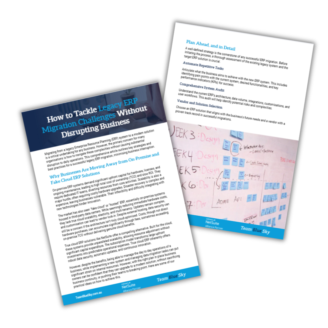 legacy erp migration challenges