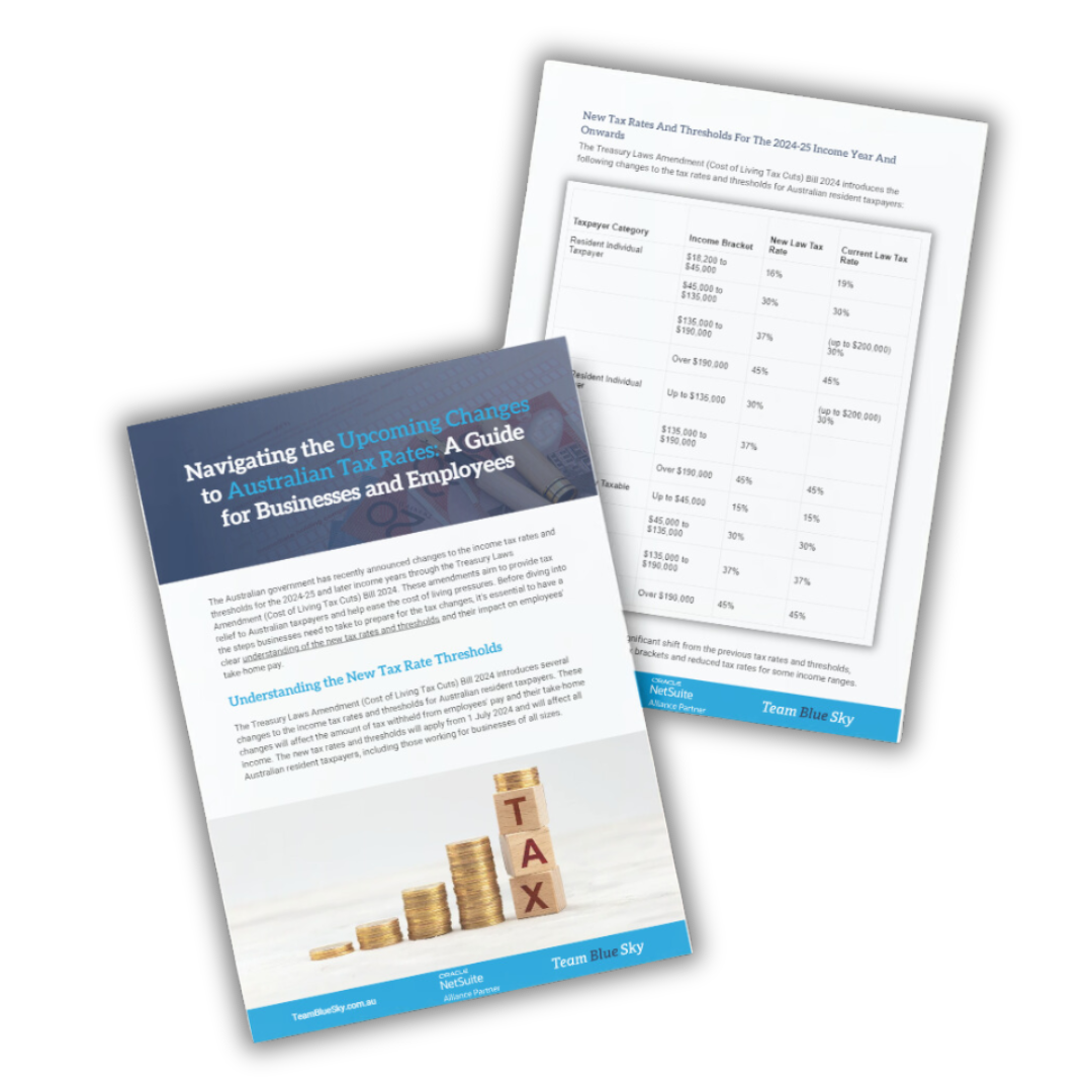 Australian Tax Changes