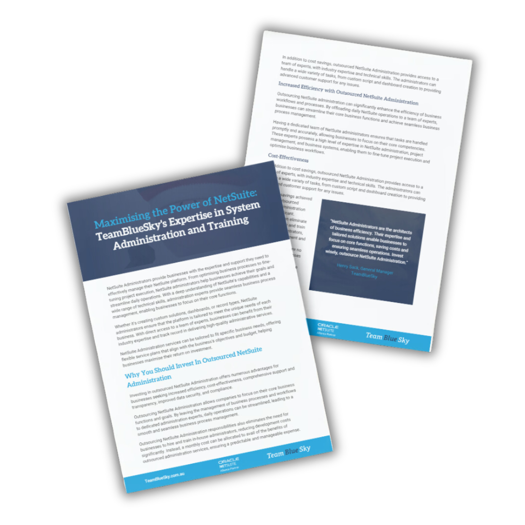 NetSuite Adminstration