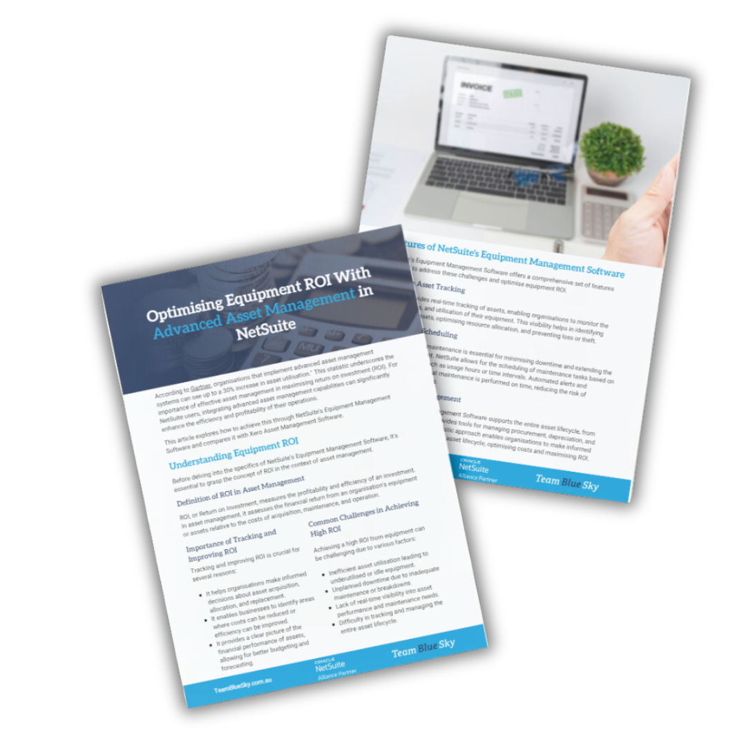 Equipment Management Software