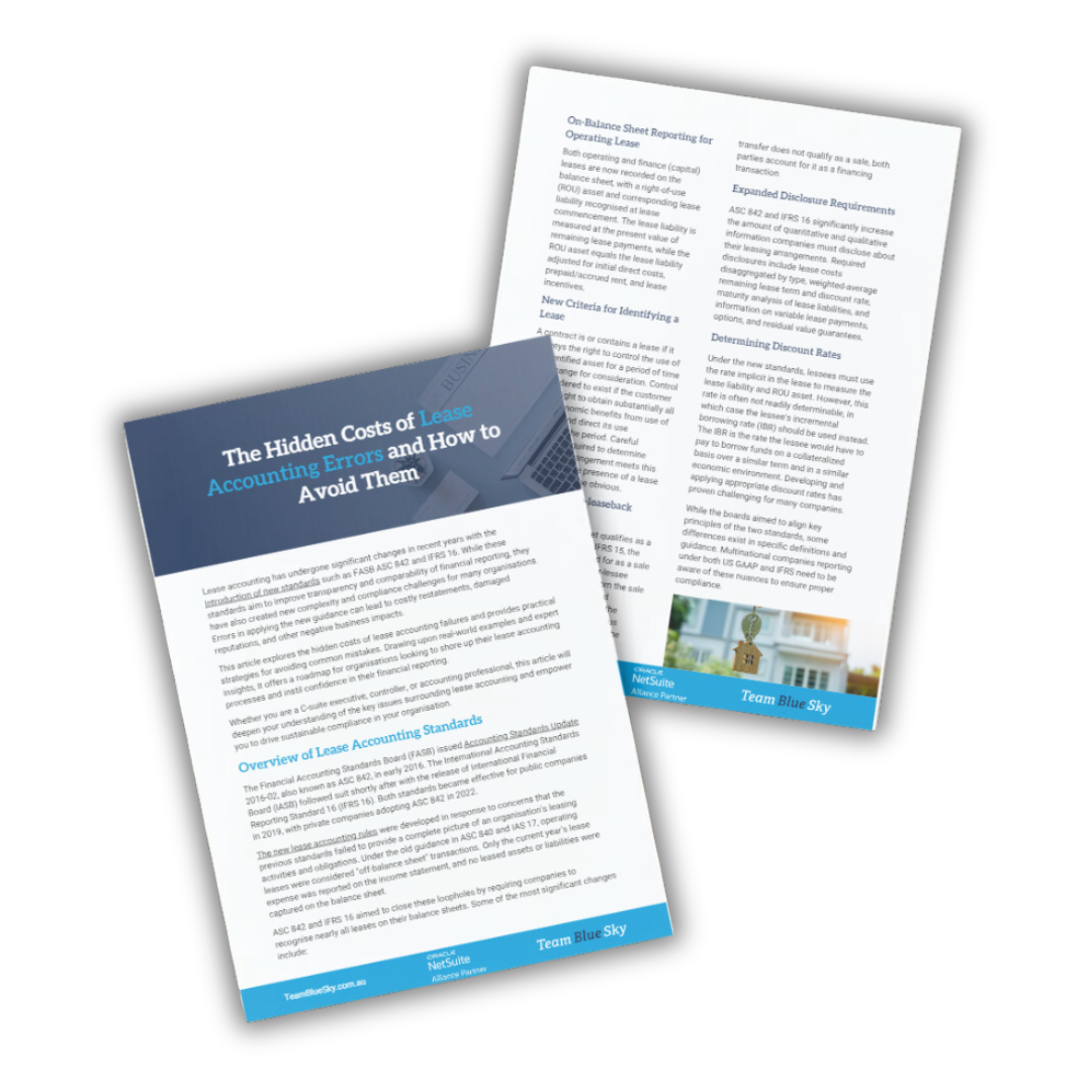 Lease Accounting Errors