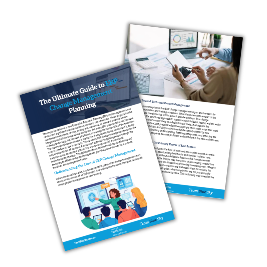 erp change management plan