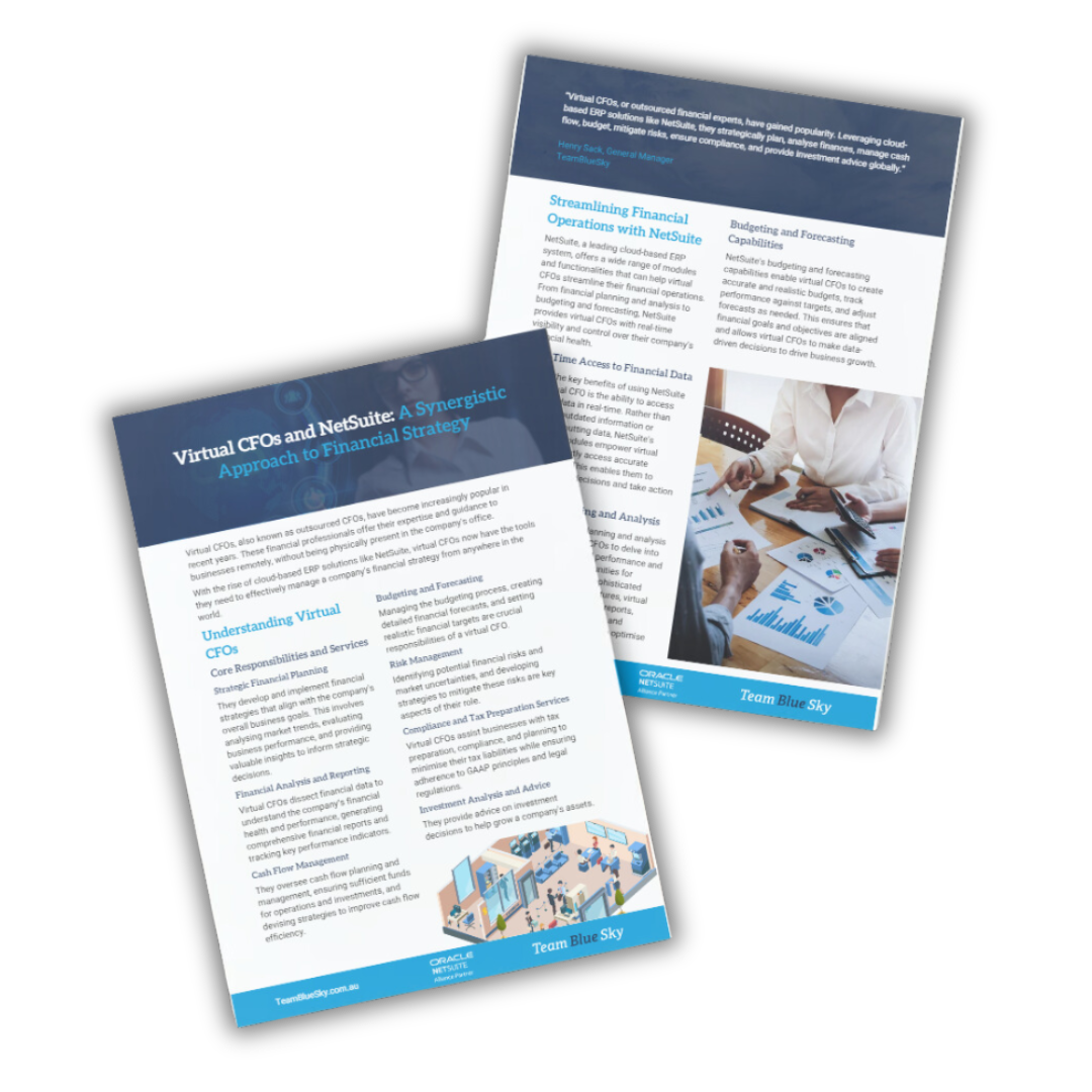 Virtual CFOs