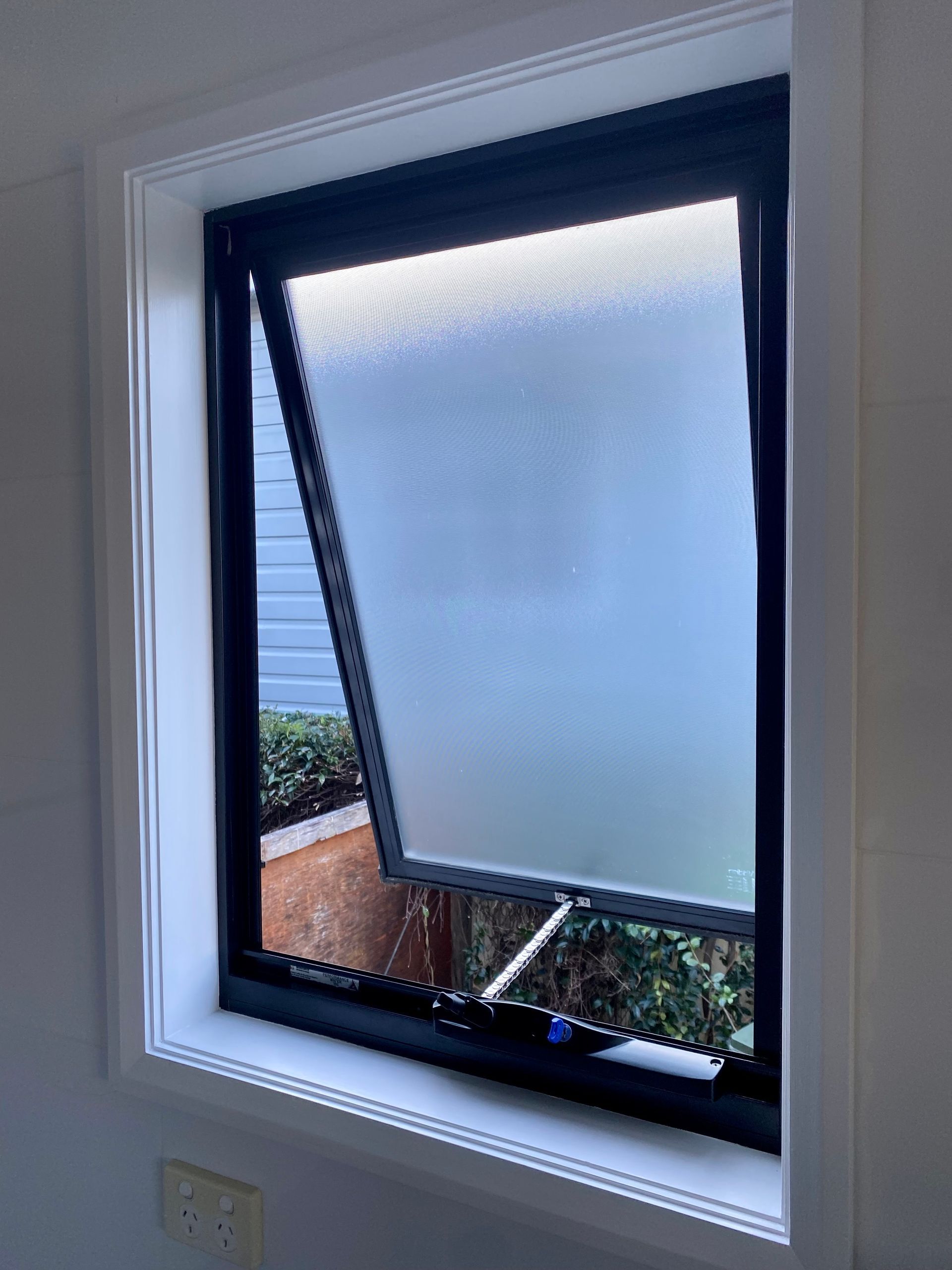 Opened Window With Frosted Glass — Fix-A-Door in Cessnock, NSW