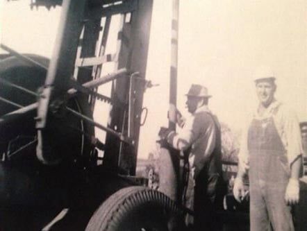 Dad working on the Original Rig — Water Well Drilling in Chico, TX