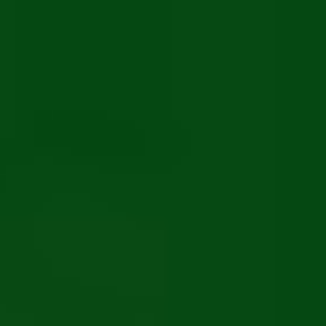 Solid dark green background.