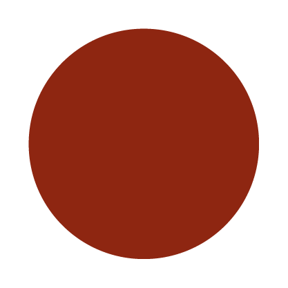 Large solid brown circle.