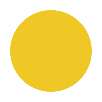 Yellow circle on a white background.