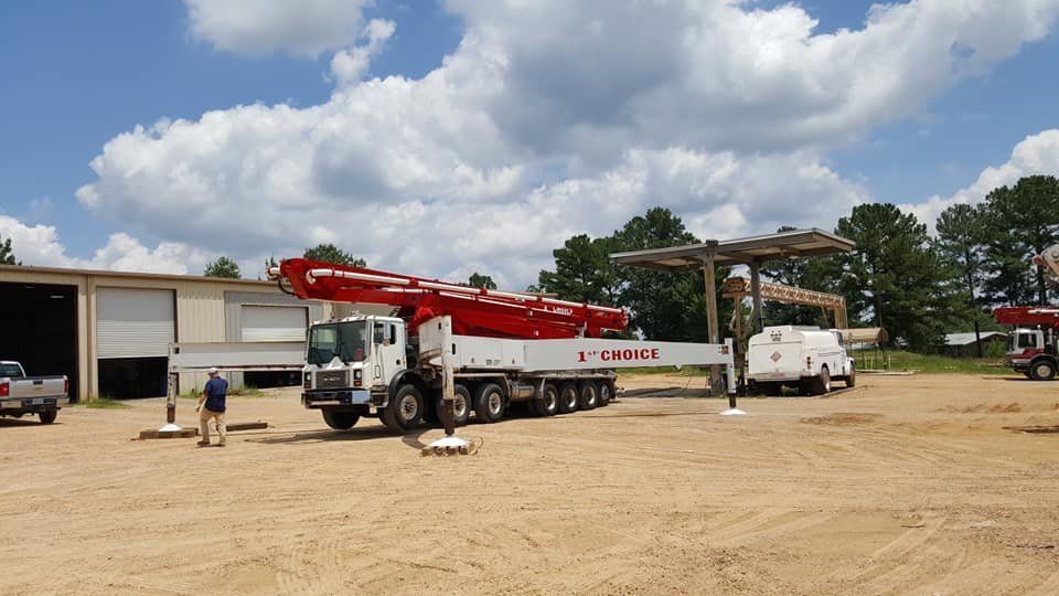 Preparing Concrete Pump Truck — Byram, MS — 1st Choice Concrete Pumping