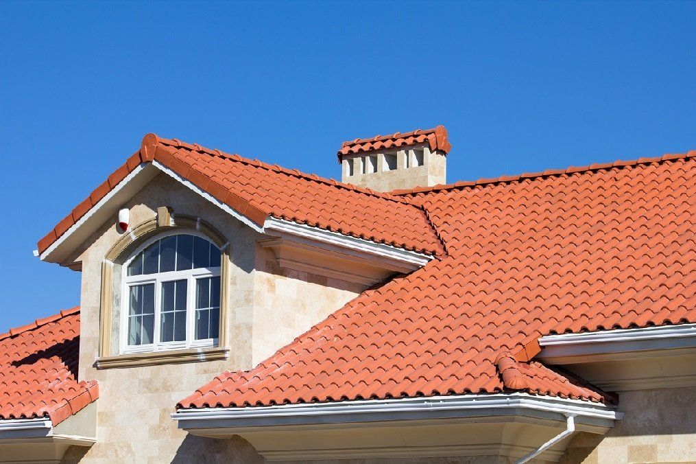Brand new orange colour tile roof installed by professional roofers in Wollongong, NSW.