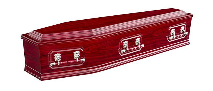 Davidson coffin in Rosewood color