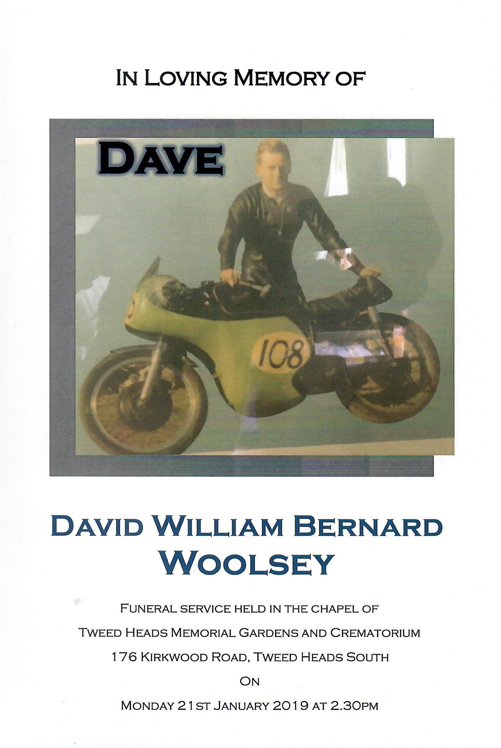 David William Bernard Woolsey