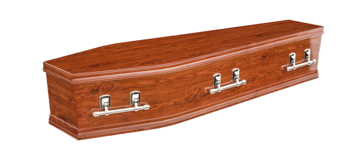 Brown Standard Coffin — Our Gold Coast Funeral Products in Gold Coast, QLD
