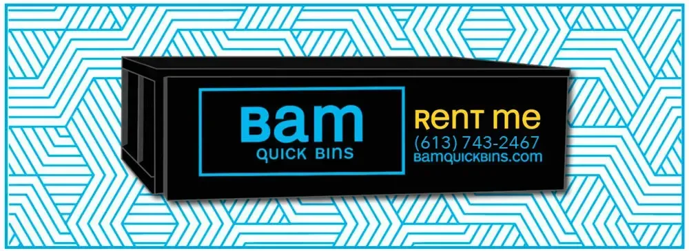 Black quick bin with