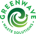 A green and white logo for greenwave group