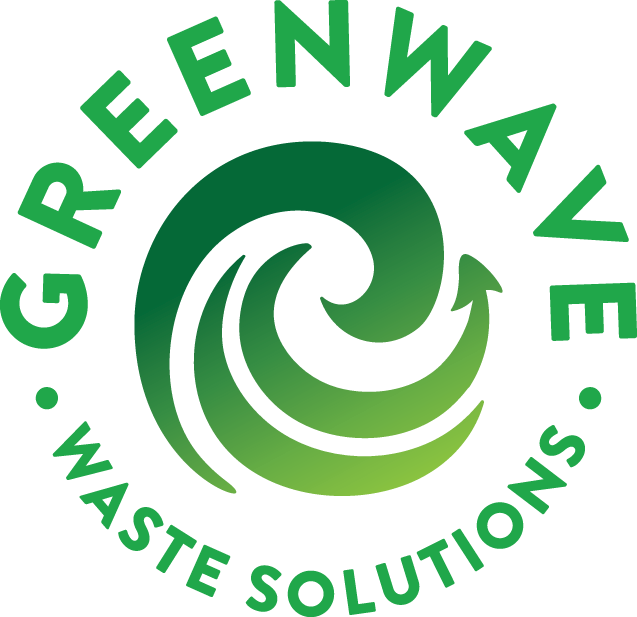 A green and white logo for greenwave group