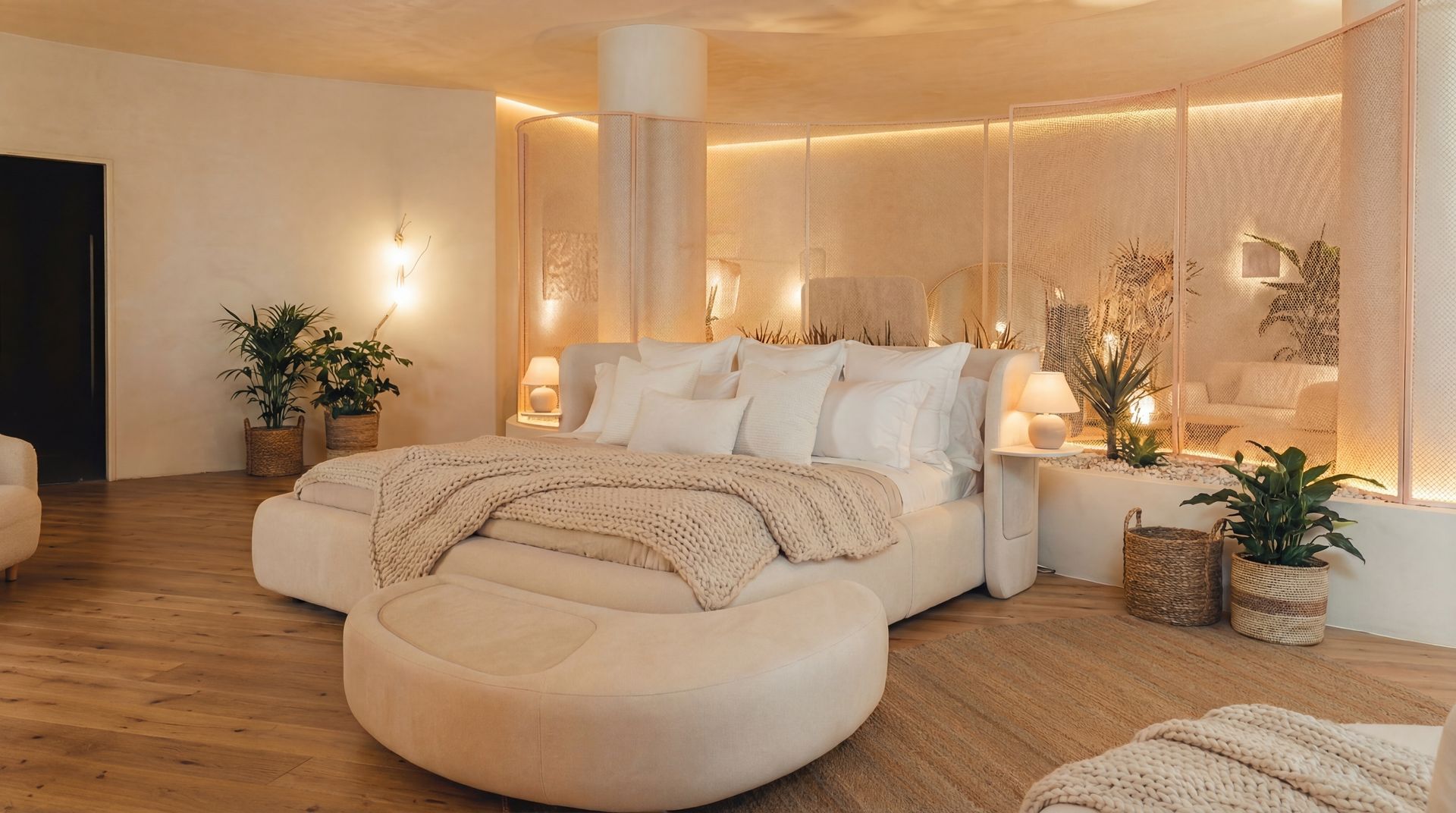 Cama Lua Bell’Arte Dreams destacando conforto sensorial e design envolvente