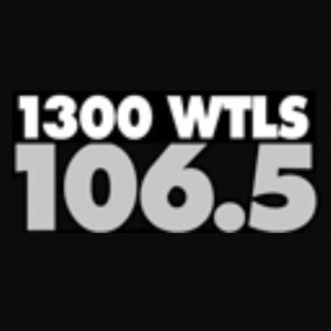1300 wtls 106.5 logo on a black background