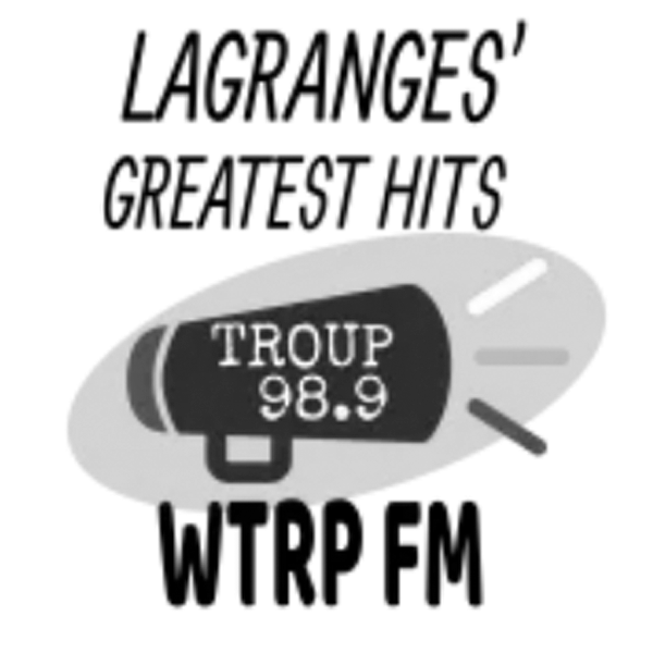 A logo for lagrange 's greatest hits wtrp fm