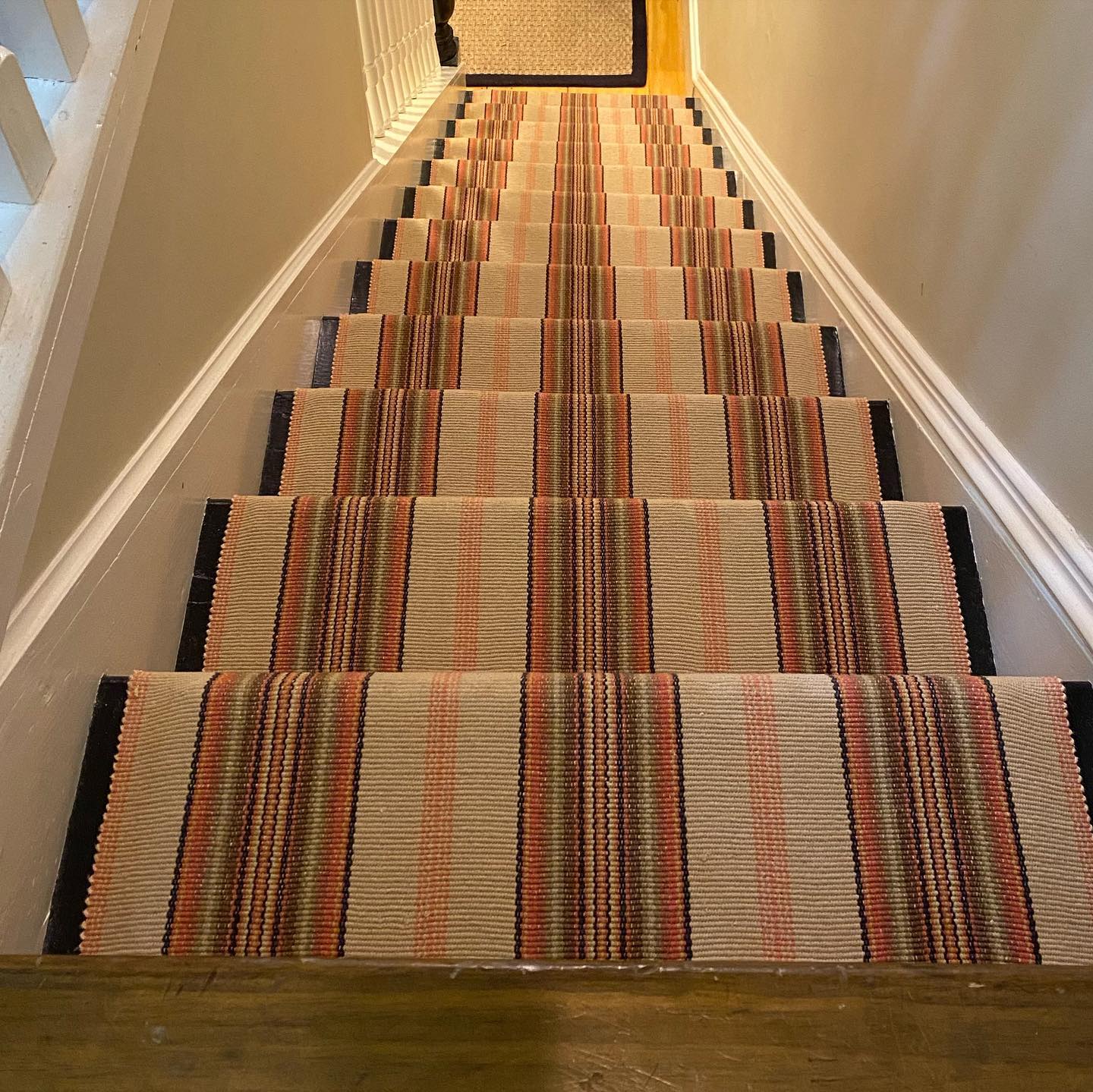 Wood Stair With Carpet — Hopewell Junction, NY — Genco Floor Coverings, Inc