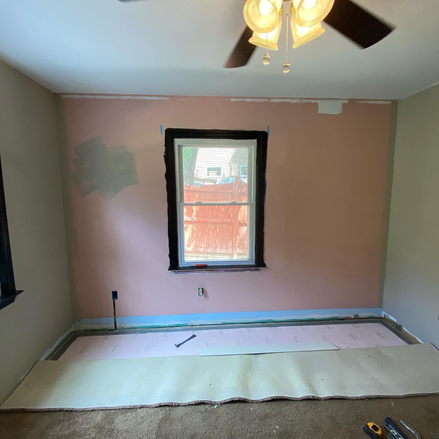 Before image of a wall — Hopewell Junction, NY — Genco Floor Coverings, Inc