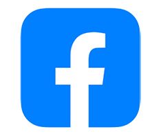 Facebook logo, white