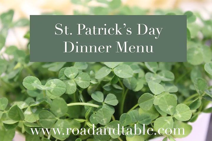 St. Patrick’s Day Dinner Menu