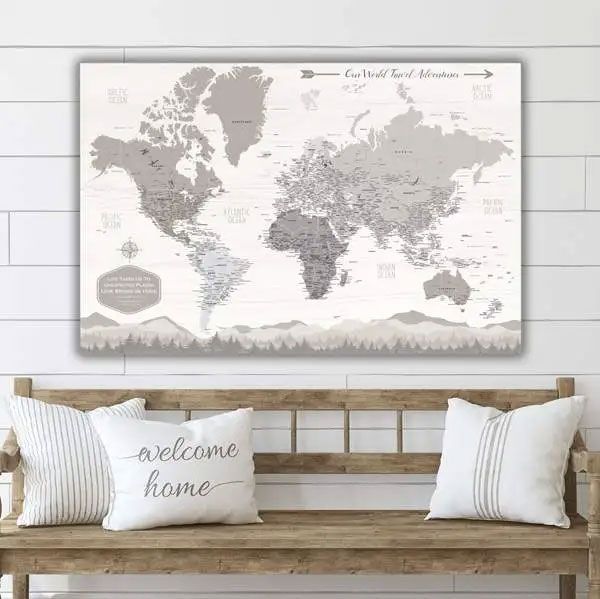 push pin map