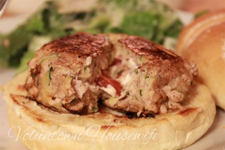 Bacon Cheese Stuffed Turkey Burgers