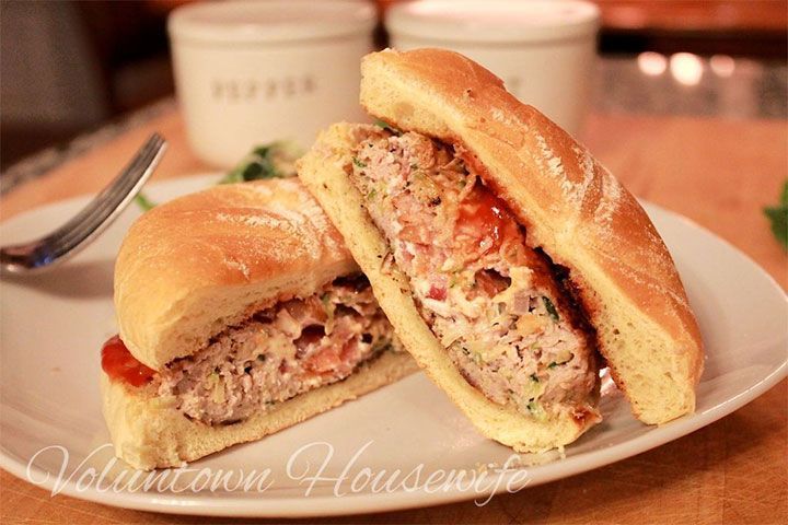 stuffed turkey burgers