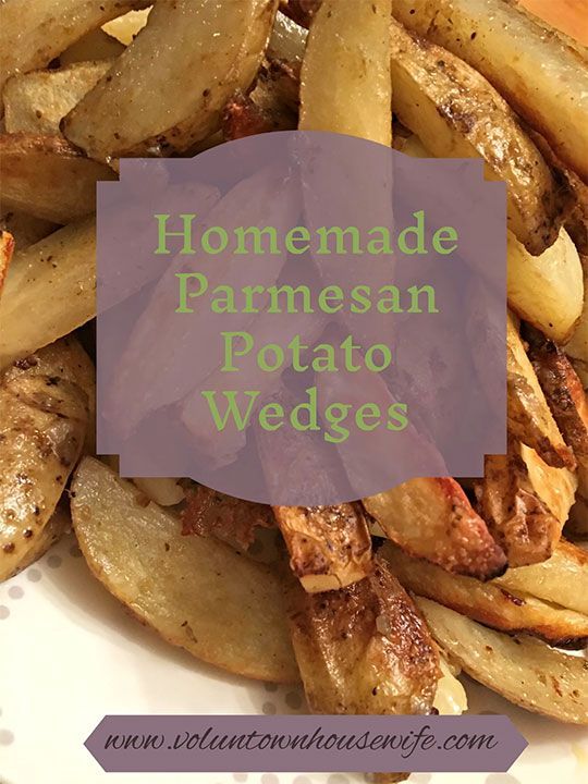 Homemade Parmesan Potato Wedges