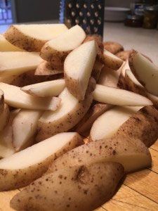Homemade Parmesan Potato Wedge
