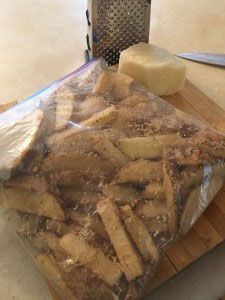 Homemade Parmesan Potato Wedg