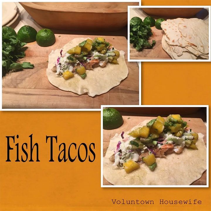 Fish Tacos with Mango Avocado Salsa