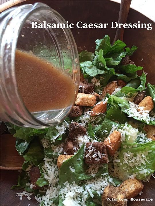 Balsamic Caesar Dressing