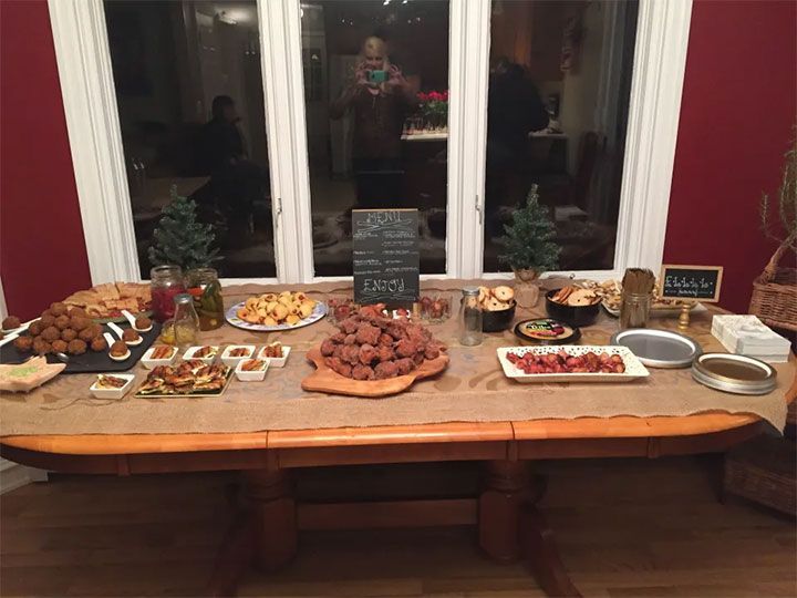 food on table