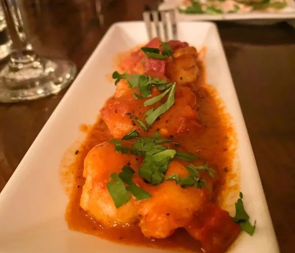 food served on table