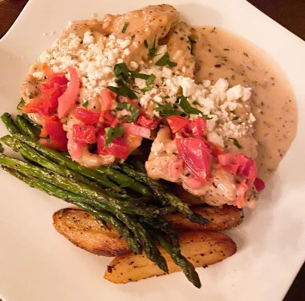 chicken asparagus and potatoes