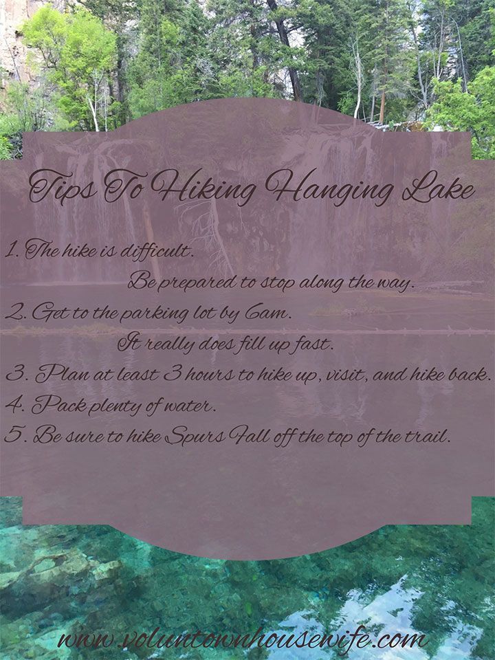 Holy Hanging Lake