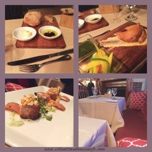 different food on table
