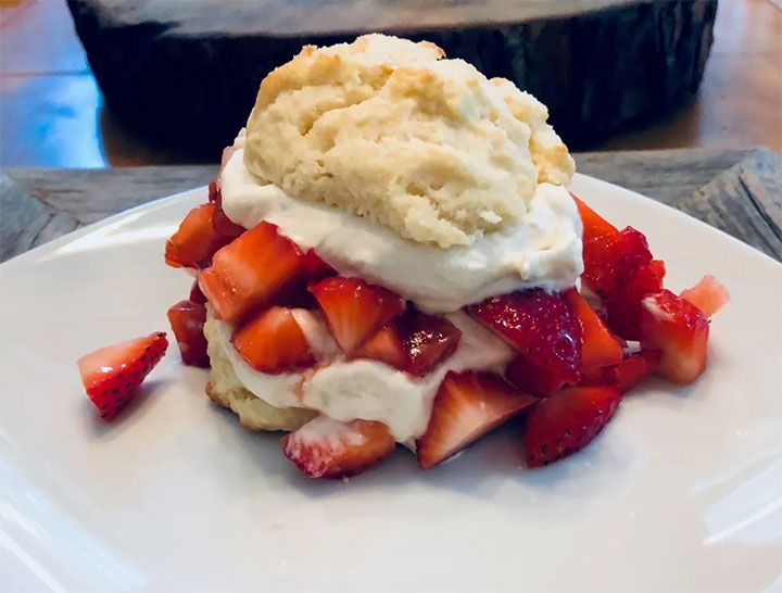 Strawberry Shortcake With Homemade Biscuits